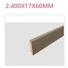 Kép 1/2 - EGGER 6 CM. MAGAS  MDF DEKORFÓLIÁS SZÍNAZONOS SZEGŐLÉC 2400*17*60 mm.