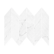 MARINEL WHITE CHEVRON MOSAIC GLOSSY 29,8X25,5
