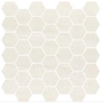 BANTU CREAM HEKSAGON SMALL MOSAIC GLOSSY 29X29,7