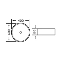 AQUALINE kerámiamosdó, átm.:40cm (40150)