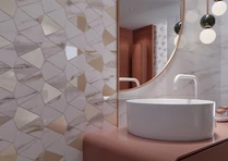 GOLD WISH WHITE GLOSSY RECT 29,8X59,8 G1