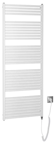 AQUALINE TONDI-E elektromos fürdőszobai radiátor, 600x1690mm, 800W, fehér (DE490T)