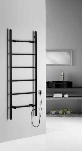 BARBO elektromos radiátor, 600x1626x89mm, 160W, matt fekete (BB906)