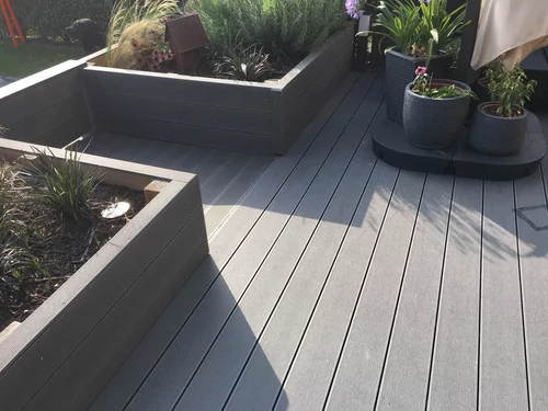 Premium Classic világosszürke WPC teraszburkolat 5800 mm