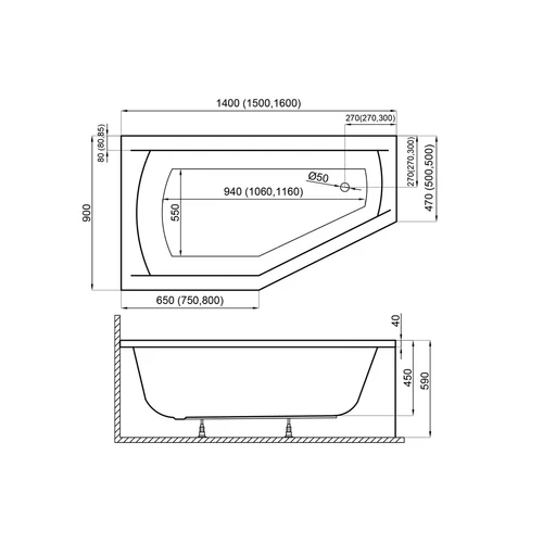 Venus aszimmetrikus sarokkád
