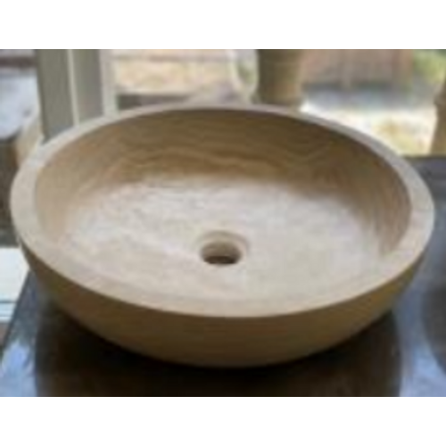 Travertin Light   Filled Honed Cross cut Sink 10 x 43
