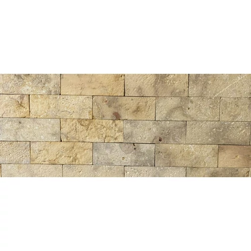 ASSYR SÁRGA ANTIKOLT MÉSZKŐBURKOLAT 8X22X1 CM