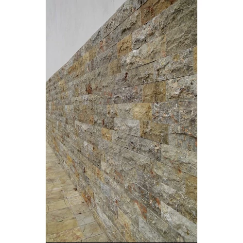 SPRENGELT MÉSZKŐ FALBURKOLAT (Barna) 22x8x1