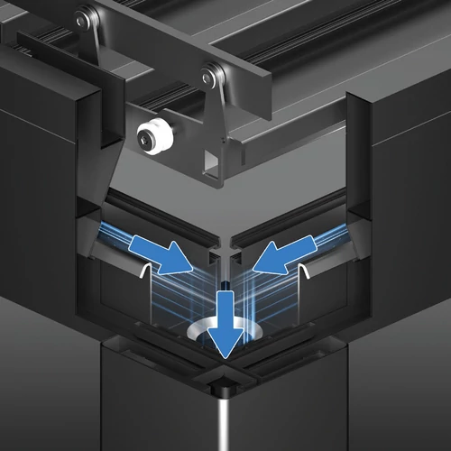 MotionFlex 300 bioklimatikus pergola, RGB LED világítással