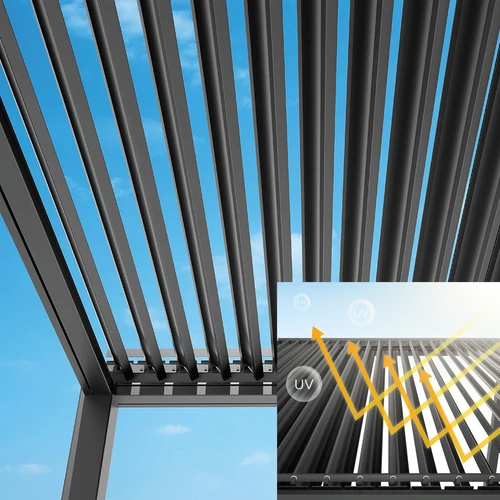 MotionFlex 300 bioklimatikus pergola, RGB LED világítással