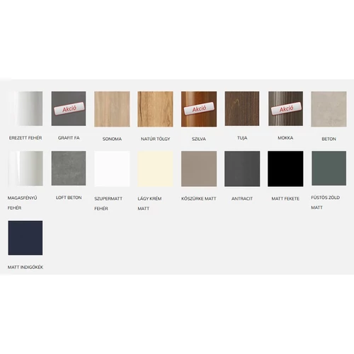 Tboss Arko fürdőszobai kiegészítő szekrény (több színben, Arko bútorszetthez)