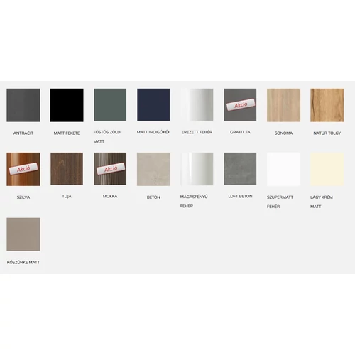 Tboss Kami fürdőszobai kiegészítő szekrény (több színben, Milano bútorszetthez)