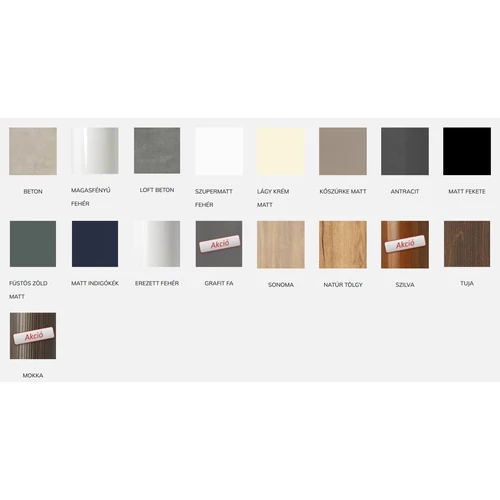 Tboss Lima fürdőszobai kiegészítő szekrény (több színben, Luna és Slim bútorszettekhez)