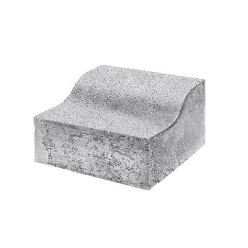 K SZEGÉLY 25x25x15-10 CM SZÜRKE