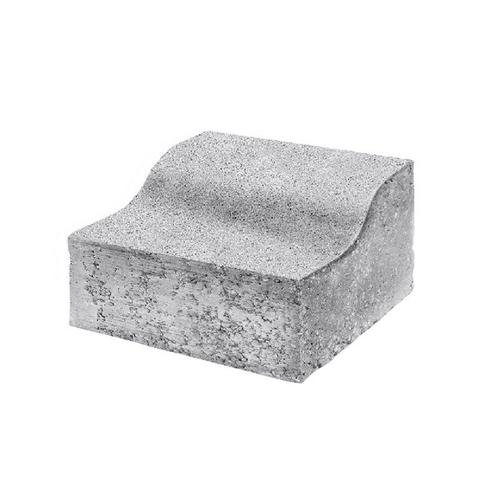 K SZEGÉLY 25x25x15-10 CM SZÜRKE