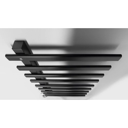 ELCOR elektromos törölközőszárító radiátor, 480x920x50mm, 128W,matt fekete (EB460)