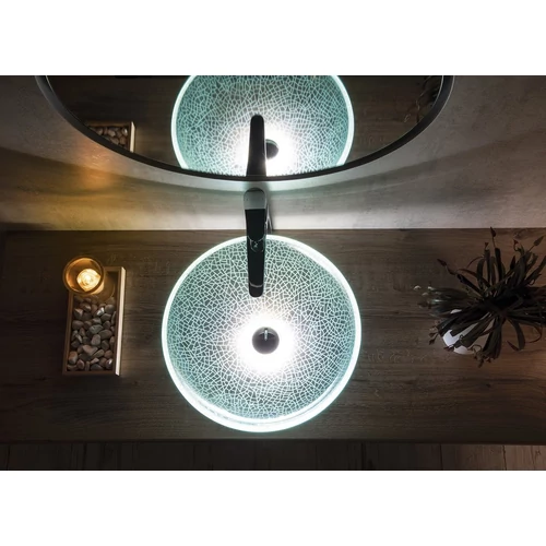 BEAUTY ICE üvegmosdó, átm:42x14cm, (2501-04)