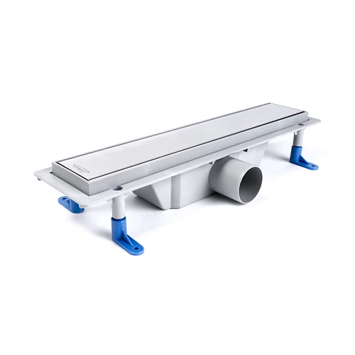 Zuhanyfolyóka egyenes, 400 mm-es, klasszik rozsdamentes fedráccsal