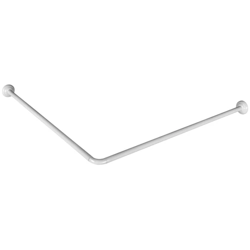 AQUALINE sarok zuhanyfüggönytartó, átm:2,5cmx90x90cm, alumínium/fehér (AC9090)