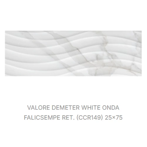 VALORE DEMETER WHITE ONDA RETT 25*75  CCR149