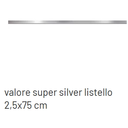 VALORE NEXT SUPER SILVER LISTWA 2,5*75