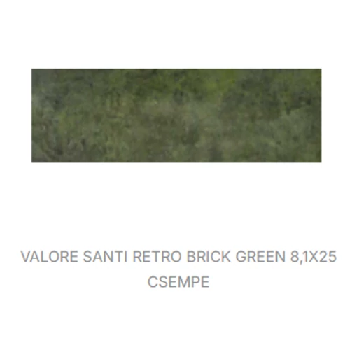 VALORE SANTI RETRO BRICK GREEN RET 8,1*75