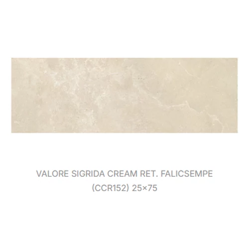 VALORE SIGRIDA CREAM RET 25*75  CCR152
