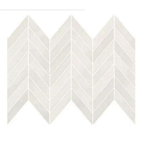 MARKURIA WHITE CHEVRON MOSAIC MATT 29,8X25,5