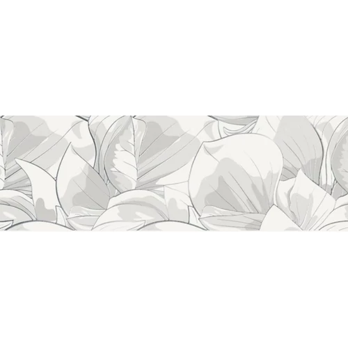 FLOWER CEMENTO WHITE INSERTO 24X74