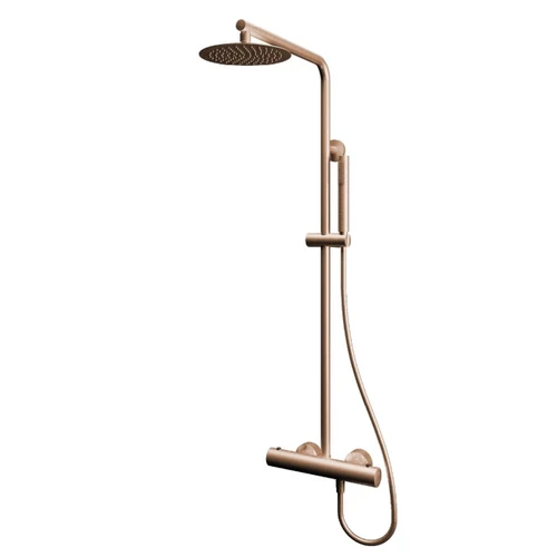 Rio termosztátos zuhanyoszlop, 2 funkciós kézi zuhannyal és esőztetővel
