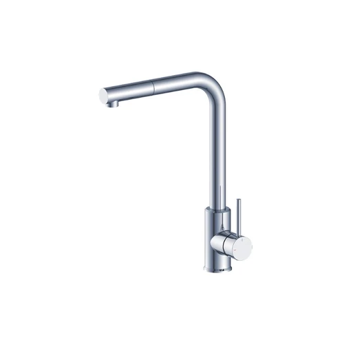 Tauro mosogató csaptelep L-alakú, kihúzható zuhanyzóval