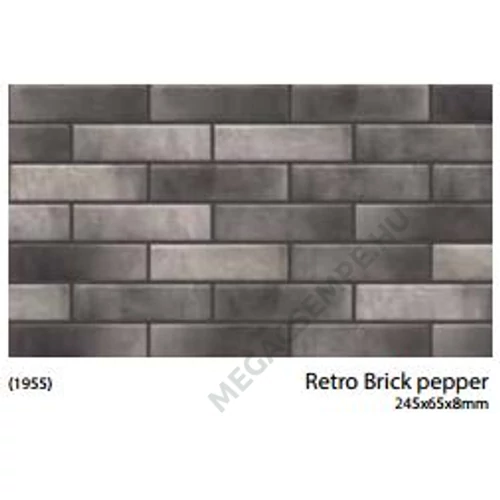 RETRO BRICK  PEPPER     24.5X6.5X0.8